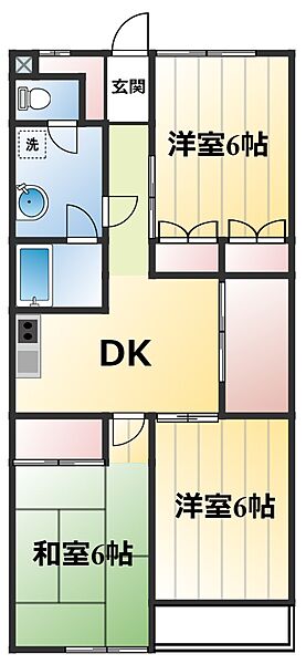 ティーエヌハイツ ｜神奈川県厚木市旭町5丁目(賃貸マンション3LDK・1階・62.38㎡)の写真 その2