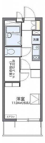 レオパレスＭＩＹＡII 307｜神奈川県厚木市長谷(賃貸マンション1K・3階・19.87㎡)の写真 その2