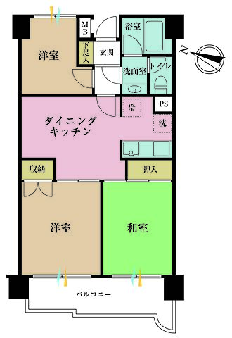 間取り エル・アルカサル目黒 3階/-