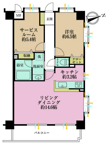 間取り 菱和パレス白金台 3階/-