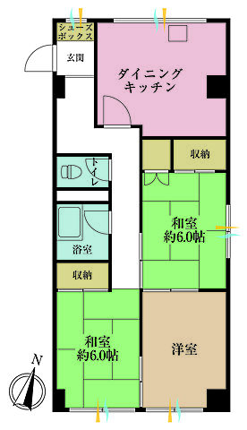 間取り 伊川ビル山王マンション 9階/-