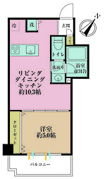 間取図画像 1LDK
