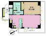 間取り：1LDK、専有面積40.73m2、バルコニー面積9.99m2