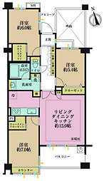 エクレールガーデン深沢 3LDKの間取図画像