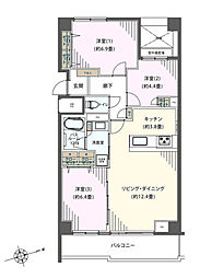 グランドメゾン保土ケ谷ヒルズ 3LDKの間取図画像