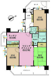 ラポール川崎本町 3LDKの間取図画像