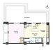 間取り：1LDK、専有面積59.95m2