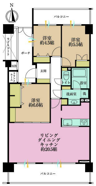 間取りを拡大表示