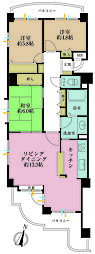 エステ・スクエア川崎京町 3LDKの間取図画像