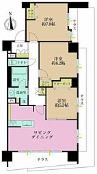 ナイスパークフロンテージ西六郷 3LDKの間取図画像