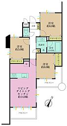 グランイーグル溝の口 3LDKの間取図画像