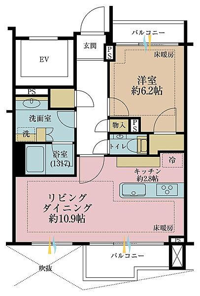 間取りを拡大表示