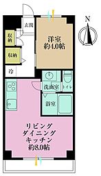 ライオンズプラザ池尻大橋 1LDKの間取図画像