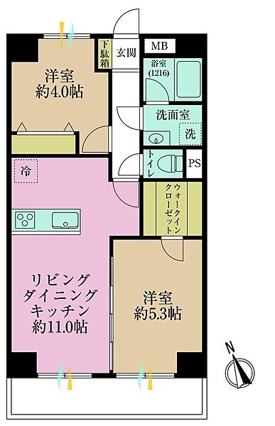 間取りを拡大表示
