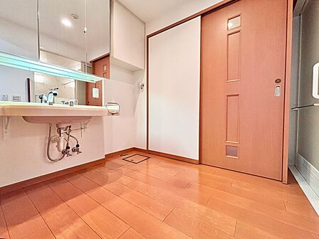十分な広さの脱衣所。