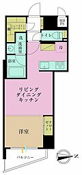 日神パレステージ西麻布 1LDKの間取図画像