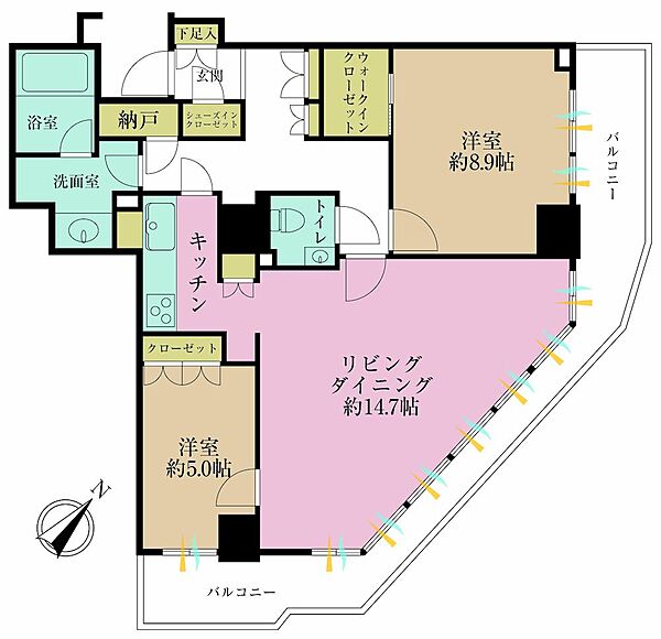間取りを拡大表示