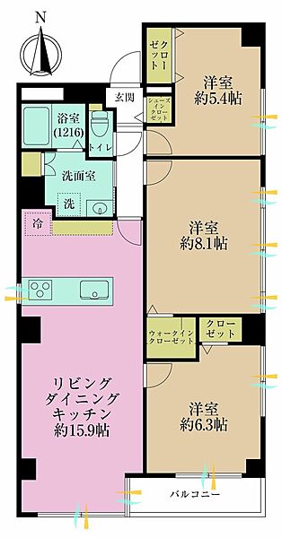 間取りを拡大表示