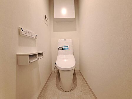 清潔感の高いお手洗い。
