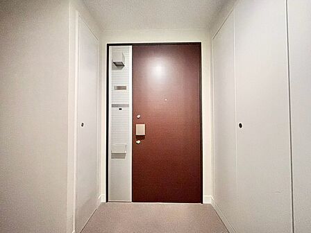 清潔感のある落ち着いた雰囲気の玄関です。