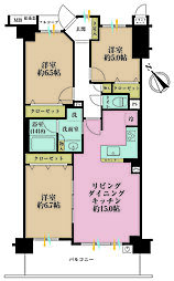 セルテシティオ世田谷烏山 3LDKの間取図画像