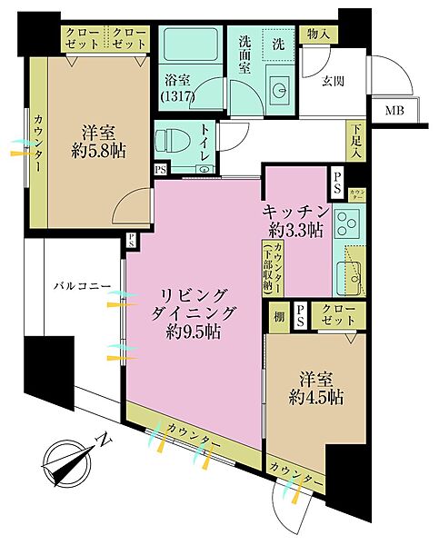 間取りを拡大表示
