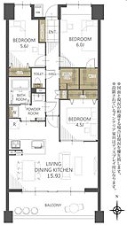 間取図画像 3LDK