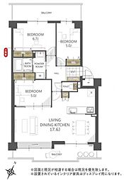 間取図画像 3LDK