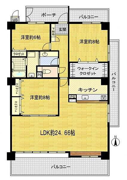 間取りを拡大表示