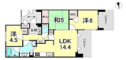 ワコーレ霞ケ丘景彩館 3LDKの間取図画像