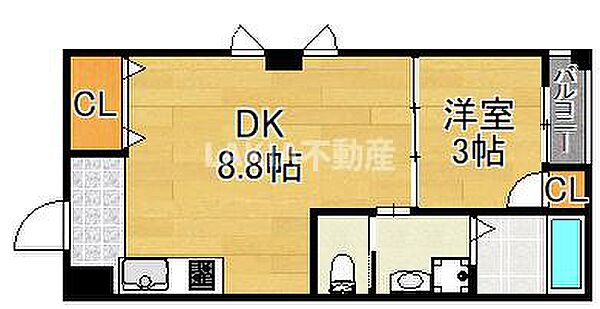 アハトハイクレジデンス南住吉 ｜大阪府大阪市住吉区南住吉1丁目(賃貸マンション1LDK・2階・30.40㎡)の写真 その2