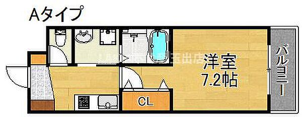 フレンドリーハイツ住吉 ｜大阪府大阪市住吉区住吉1丁目(賃貸アパート1K・3階・25.43㎡)の写真 その2