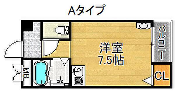 パレス天下茶屋 202｜大阪府大阪市西成区天下茶屋1丁目(賃貸マンション1R・2階・20.00㎡)の写真 その2