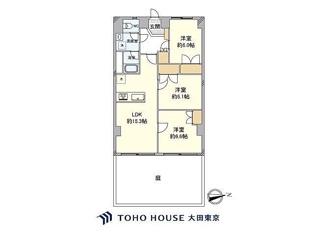 間取り 大森中央ハイツ 1階/-