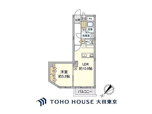 間取り セブンスターマンション第5五反田 9階/-