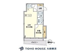 パインクレスト信濃町 103 1LDKの間取り