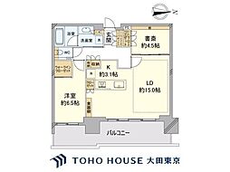 品川イーストシティタワー 2LDKの間取図画像