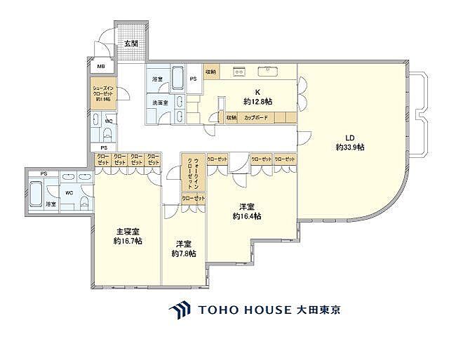 間取り ミュゼ白金長者丸 2階/-