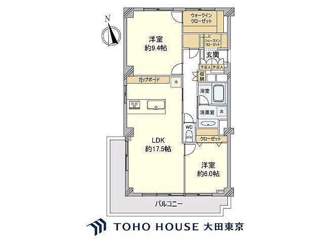 間取り コープ高輪 6階/-