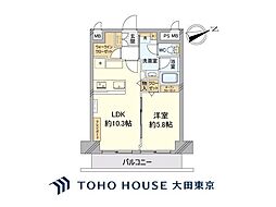 シャンボール恵比寿 1LDKの間取図画像