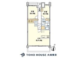 ザ・パークハウス武蔵新城 2LDKの間取図画像