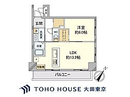M・Fビル 1LDKの間取図画像