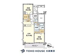 オープンレジデンシア神楽坂若宮町ヒルズ 2LDKの間取図画像