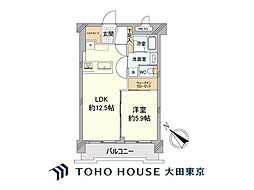 トーア青葉台マンション 1LDKの間取図画像