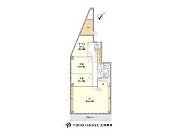 代官山マンション 2SLDKの間取図画像