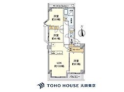 パーク・ハイム上池台 3LDKの間取図画像