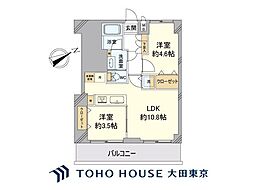 ヴィラロイヤル文京西片 2LDKの間取図画像