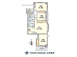 アルティフ・ガーデンズ川崎 3LDKの間取図画像