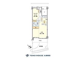 クレッセント西馬込2 1LDKの間取図画像