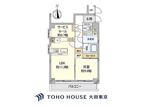 間取りを拡大表示